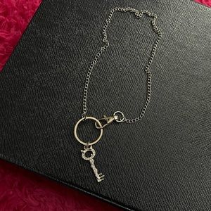Alternative Goth Key O Ring Necklace